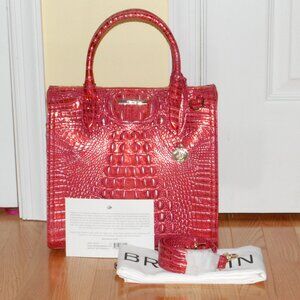 NWT - Brahmin Caroline Red Dragon Melbourne Satchel